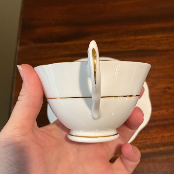 Vintage Teacup and Saucer, Crownford, England, Bone China - Picture 10 of 12